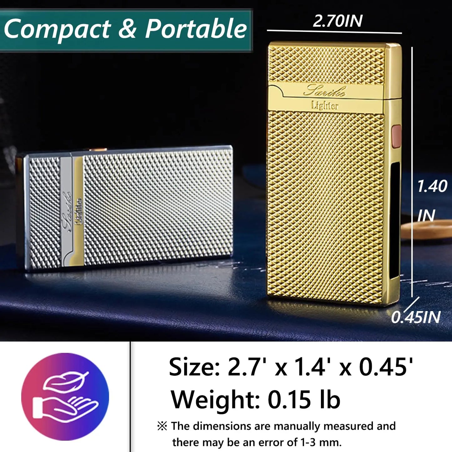 1pc of high-end smart dual-electric arc Type-C charging lighter