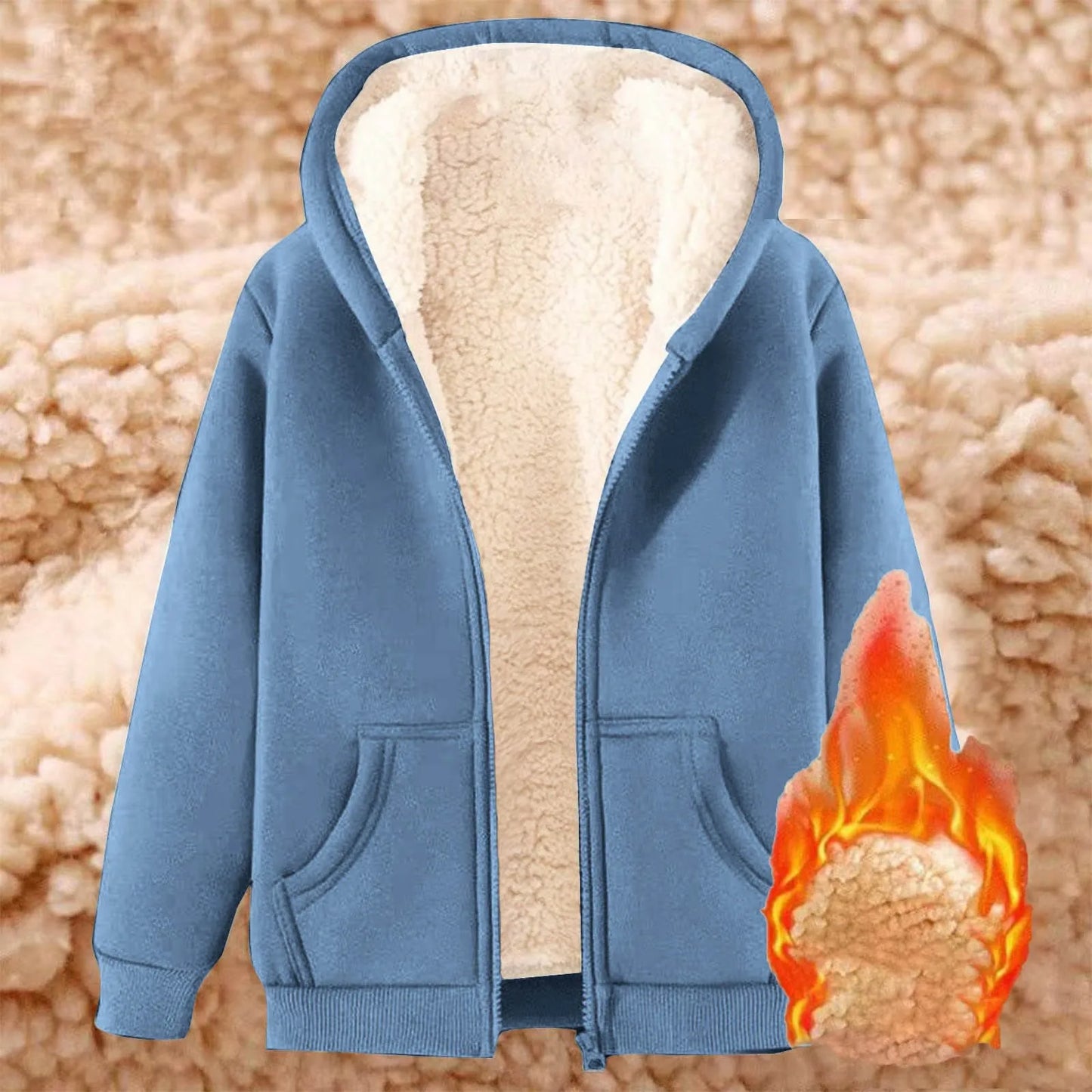 Winter Jacket Women'S Warm Fleece Jacket