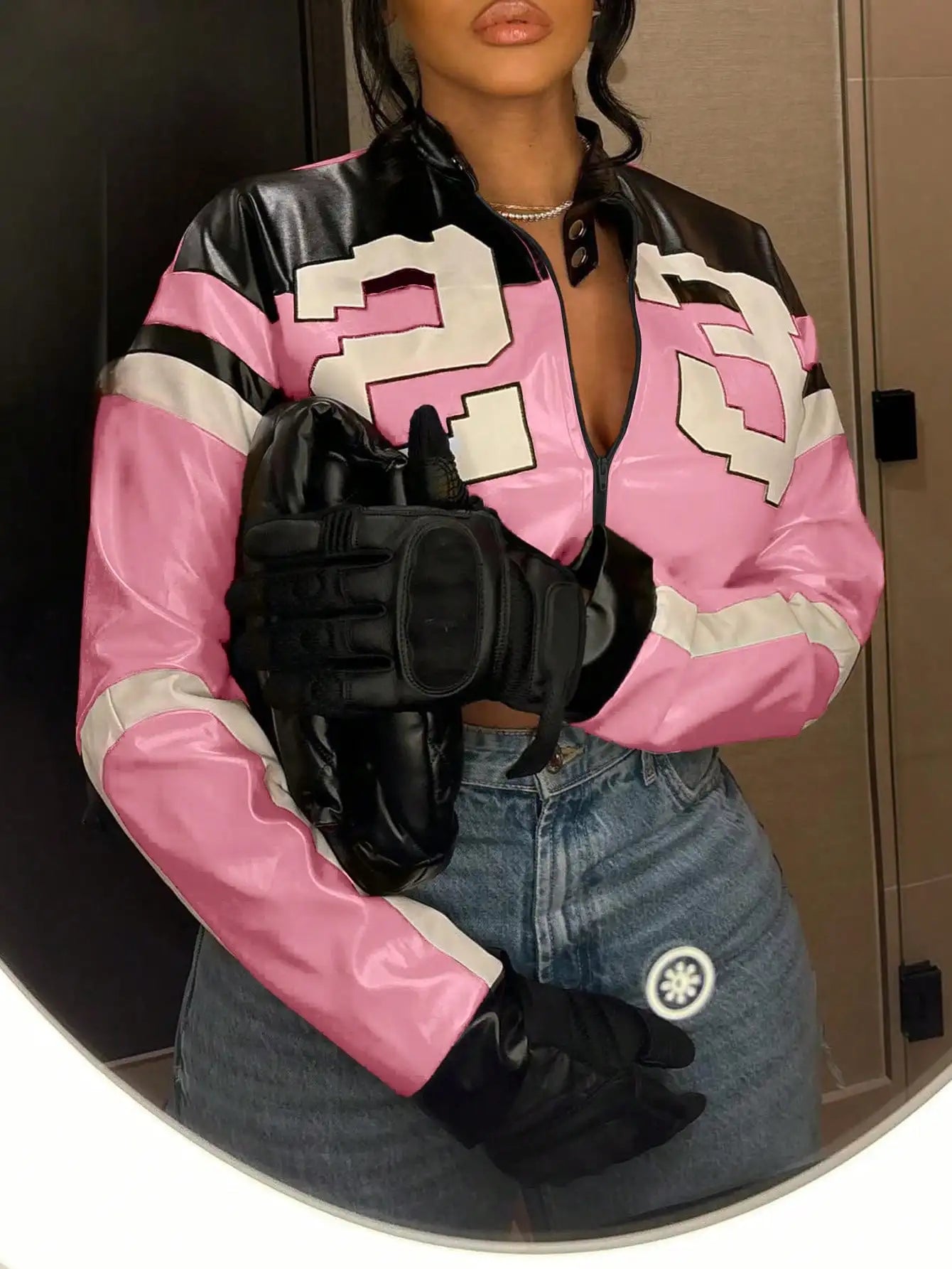 Women's Faux Leather Jacket