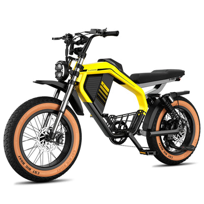 Luckeep M5 MAX Electric Bike for Adults,2000W Peak Motor,37.5MPH, 52V 20AHBattery Ebike,80 Miles 20" Fat Tire Electric Dirtbike
