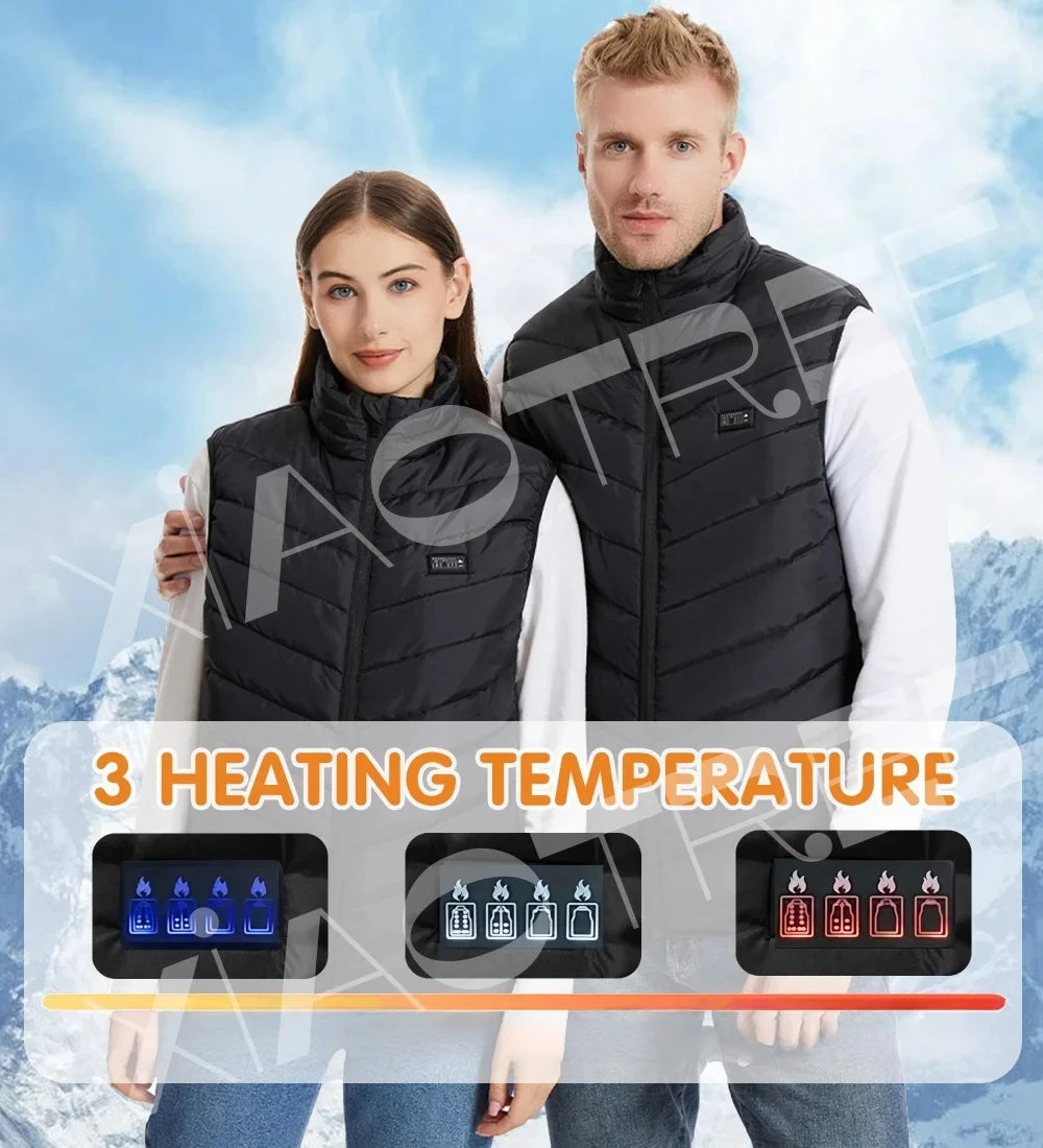 28/9 Areas Heated Vest Men Jacket Heated Winter