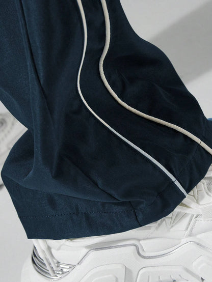 Men's Striped Three - Color Casual Pants