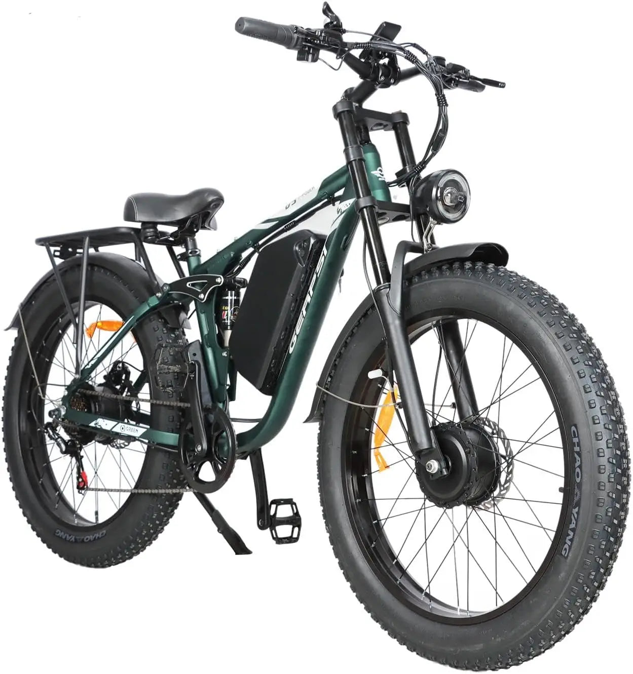 1500W Ebike Mountain E-bike 26 Inch Fat Tire 52V23AH Battery Electric Bicycle Max Speed 55KM/H Electric Bike for Adults Off-road