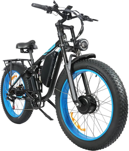 1500W Ebike Mountain E-bike 26 Inch Fat Tire 52V23AH Battery Electric Bicycle Max Speed 55KM/H Electric Bike for Adults Off-road
