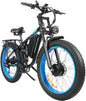 1500W Ebike Mountain E-bike 26 Inch Fat Tire 52V23AH Battery Electric Bicycle Max Speed 55KM/H Electric Bike for Adults Off-road